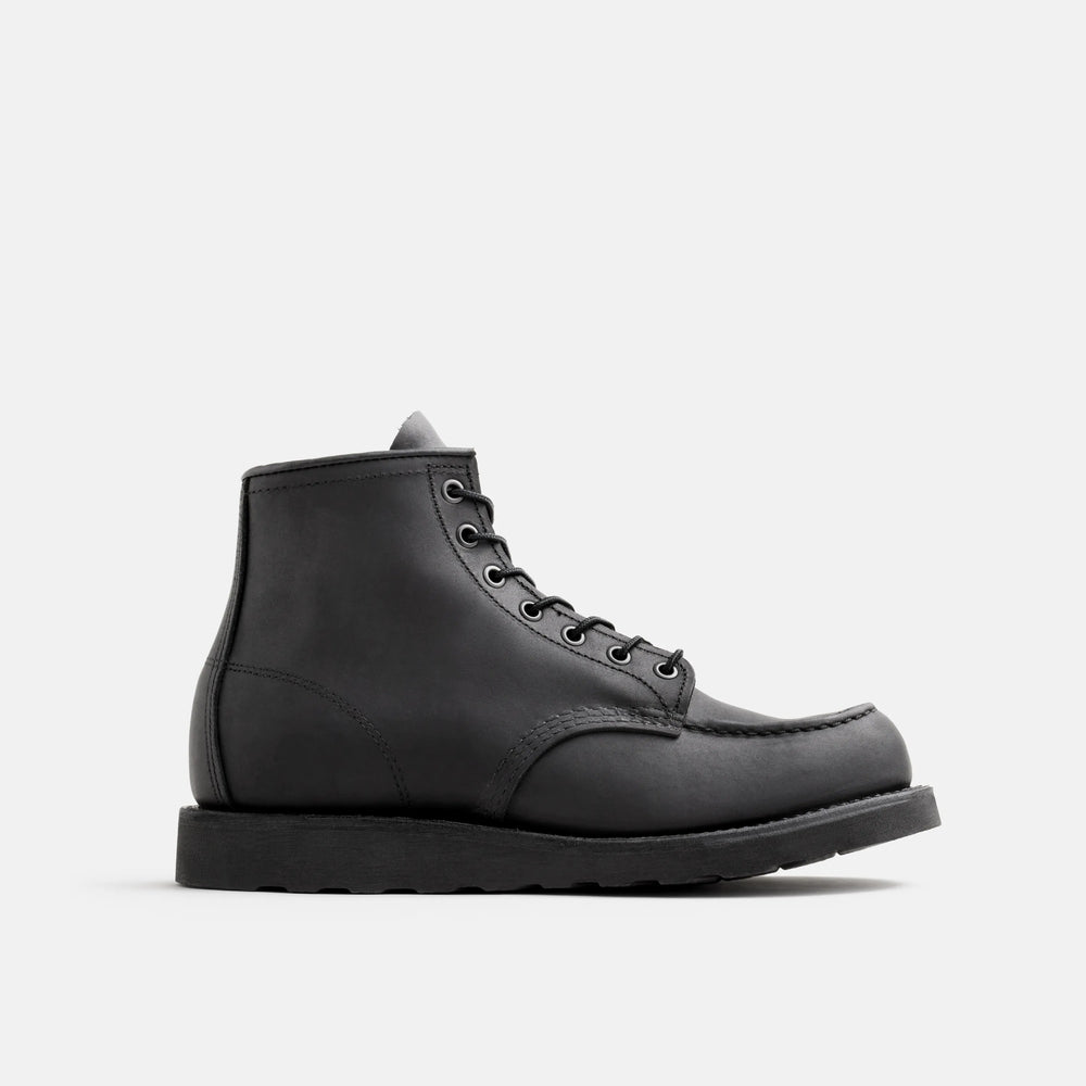 Red Wing Shoes Men / Classic Moc 6-Inch Boot in Black Leather 8074 | Red Wing Heritage