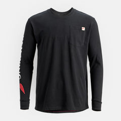 Red Wing Shoes Men|Apparel / Long Sleeve Classic Pocket Tee in Black 98474