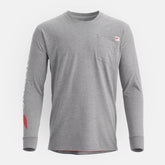Red Wing Shoes Men|Apparel / Long Sleeve Classic Pocket Tee in Heather Gray 98475 | Red Wing