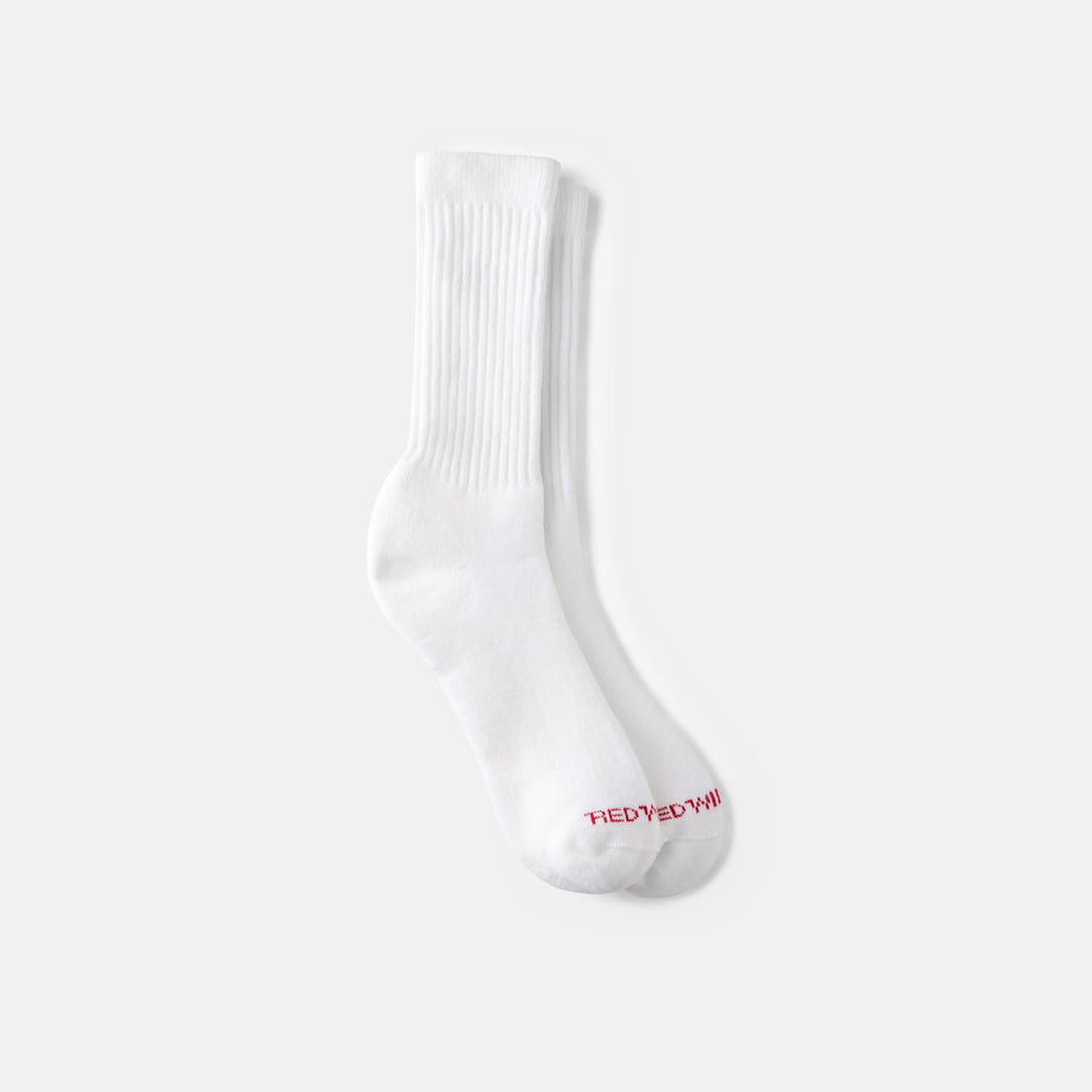 Red Wing Shoes Apparel / Unisex Acrylic Blend Crew Sock in White 97315