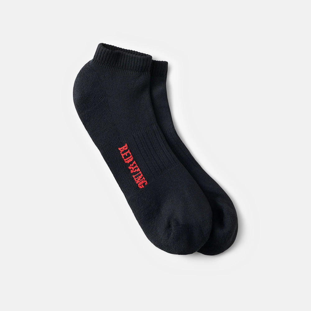 Red Wing Shoes Apparel / Unisex Breeze Nylon Low Cut Crew Sock in Black 97304