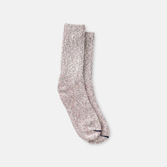 Red Wing Shoes Apparel / Unisex Cotton Blend Ragg Crew Socks in Hot Burgundy/Navy/White Cotton Blend 97657 | Red Wing Heritage