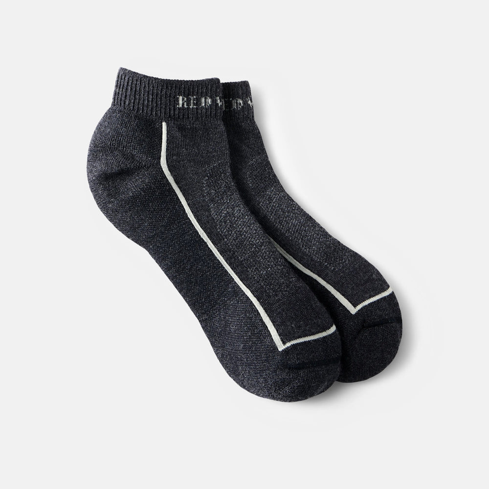 Red Wing Shoes Apparel / Unisex Steel-Toe Merino Wool Blend Quarter Crew Sock in Black 97393