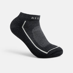 Red Wing Shoes Apparel / Unisex Steel-Toe Merino Wool Blend Quarter Crew Sock in Black 97393