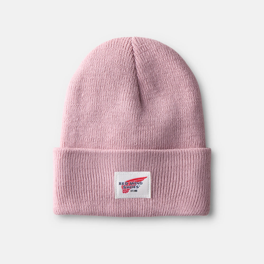 Red Wing Shoes Apparel / Unisex Kids Cuffed Beanie Hat in Pale Rose 98051