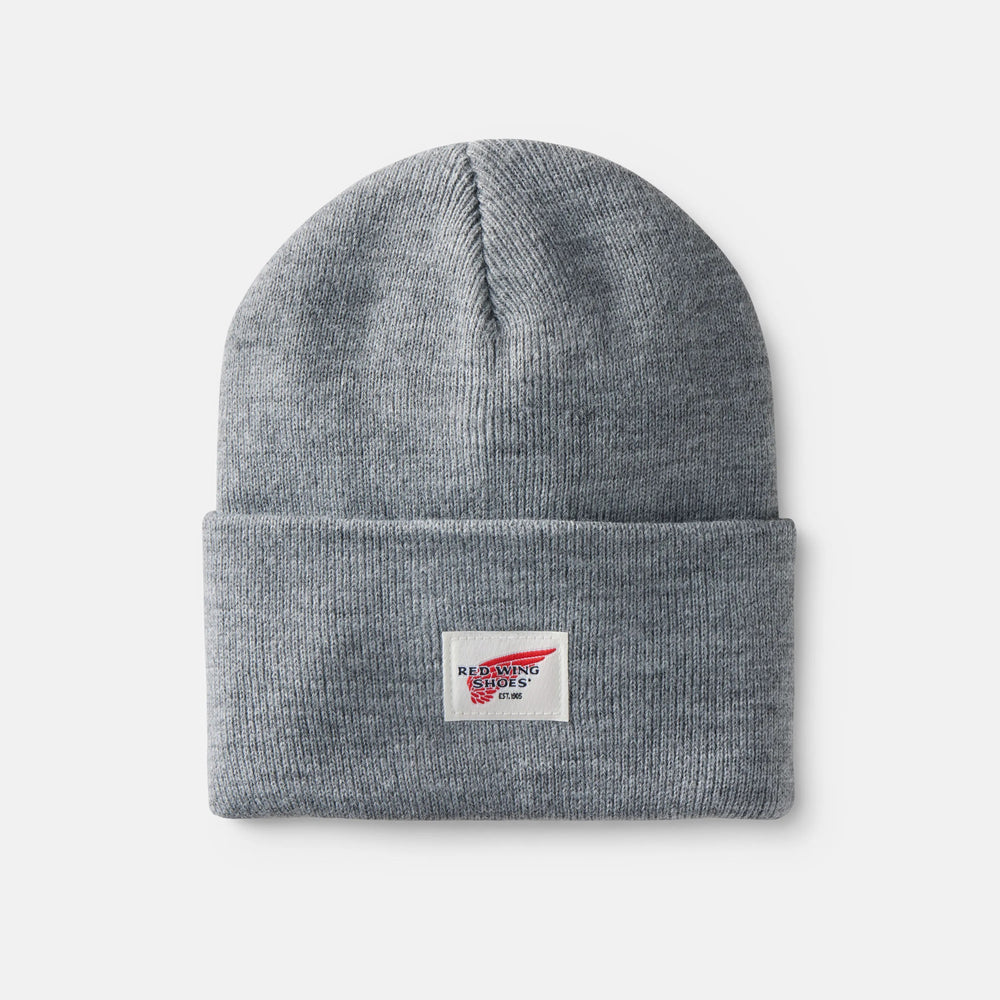 Red Wing Shoes Apparel / Unisex Knit Watch Hat in Light Gray Heather 97435