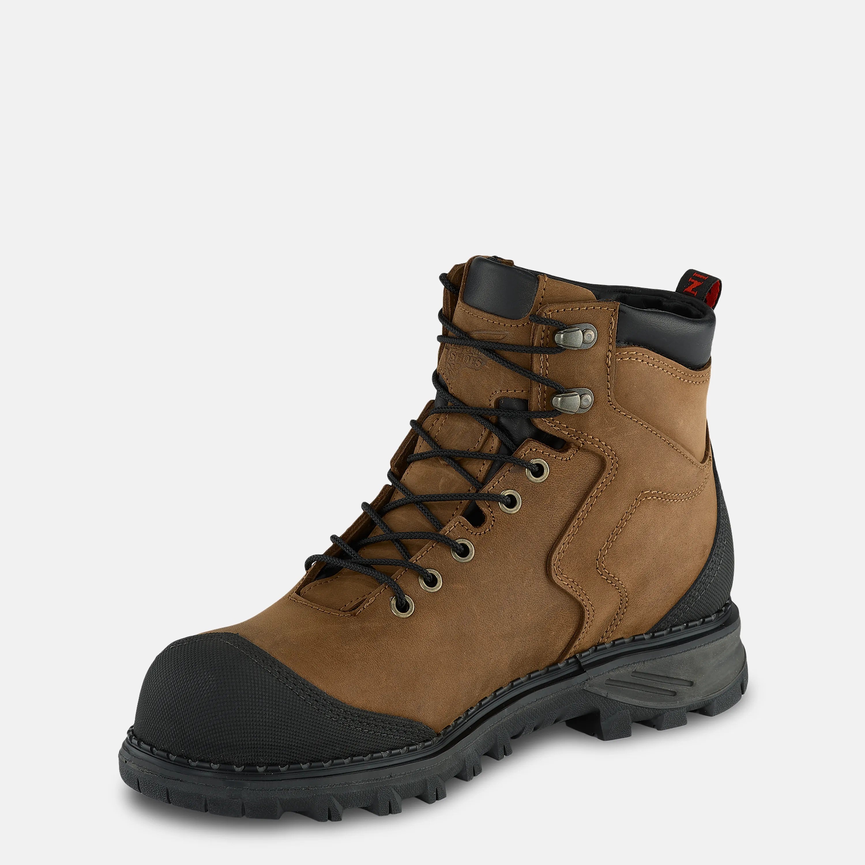 Red Wing Shoes Men / Burnside 6-inch Waterproof Safety Toe Boot Brown 2410