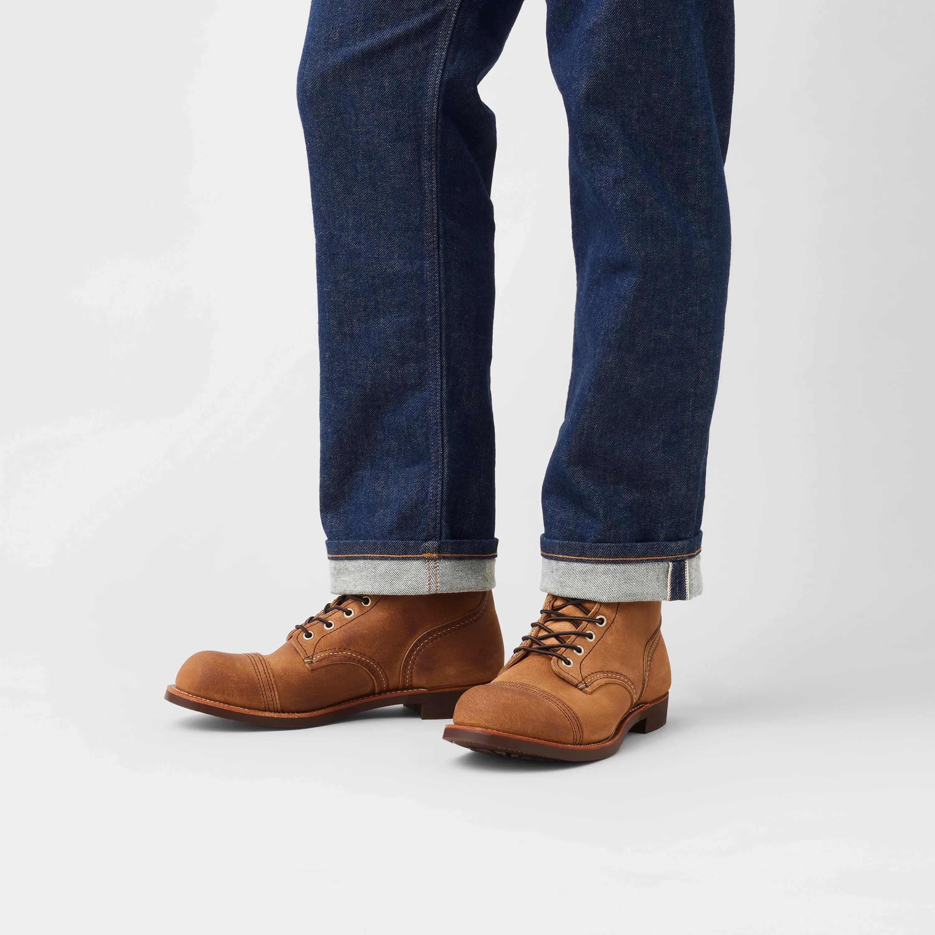 Red Wing Shoes Men / Iron Ranger 6-Inch Boot in Light Brown Leather 8083