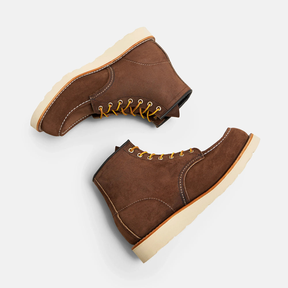 Red Wing Shoes Men / 6-Inch Classic Moc in Chocolate Muleskinner Leather 8836 | Red Wing Heritage