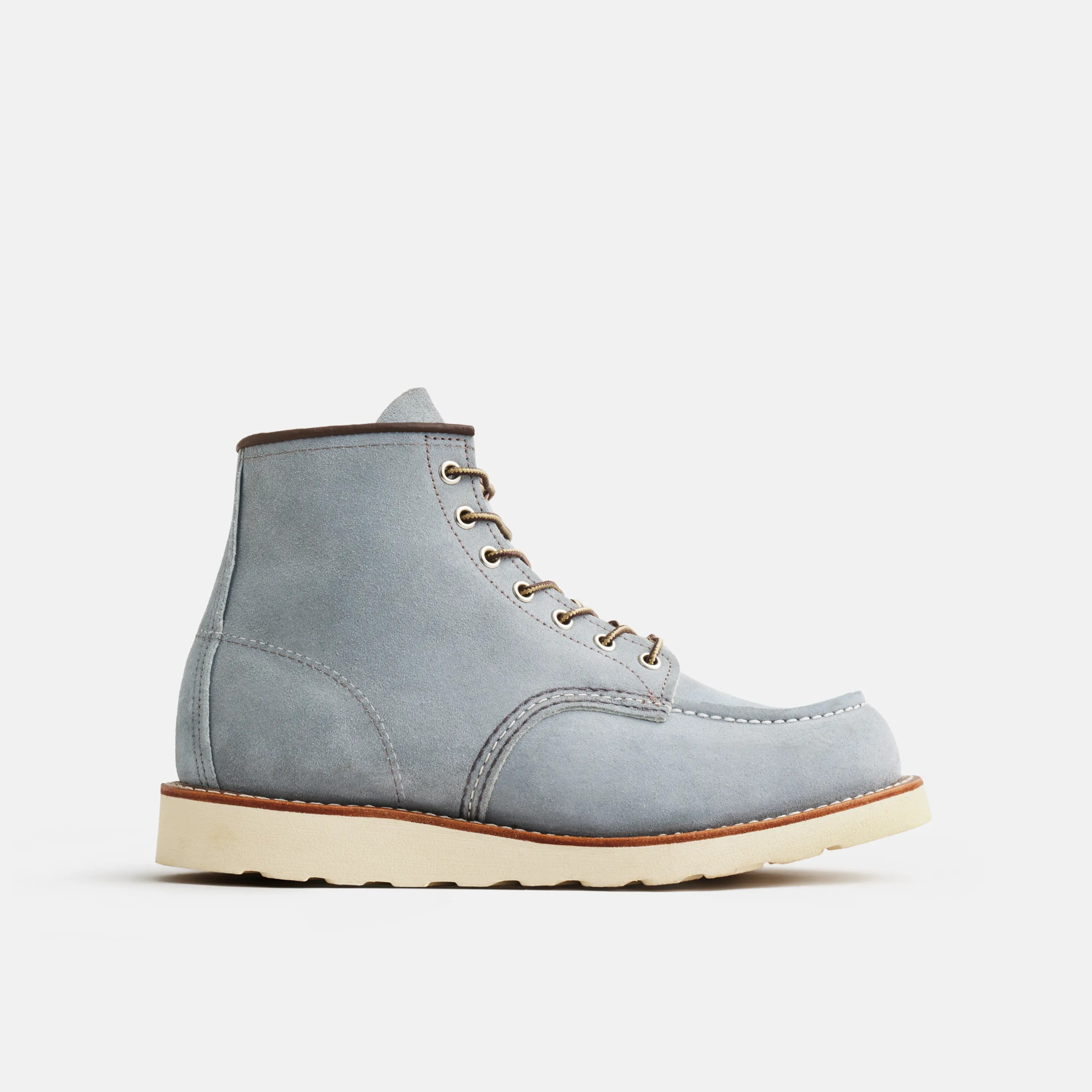 Red Wing Shoes Men / Classic Moc 6-Inch Boot in Blue Leather 8800 | Red Wing Heritage