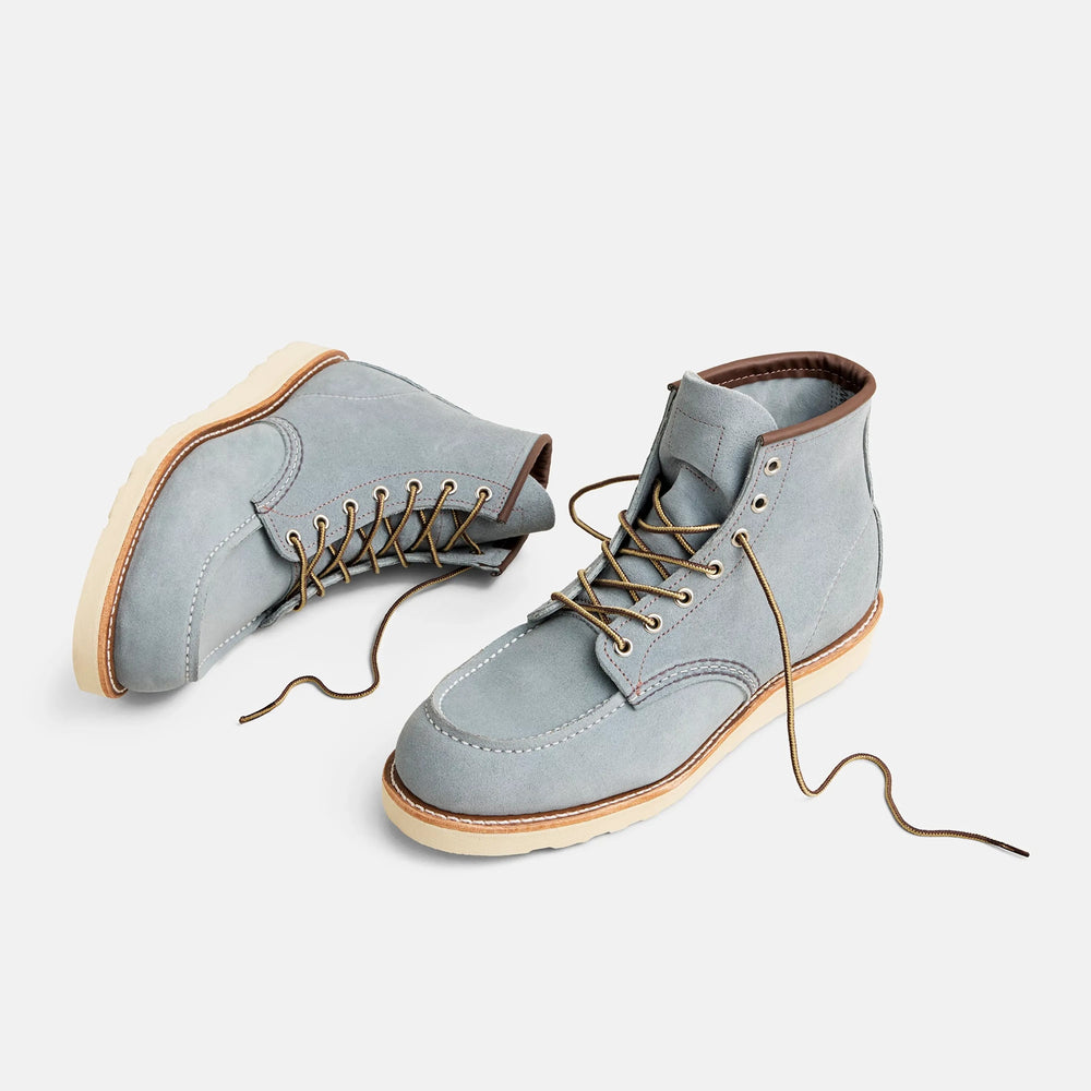 Red Wing Shoes Men / Classic Moc 6-Inch Boot in Blue Leather 8800 | Red Wing Heritage