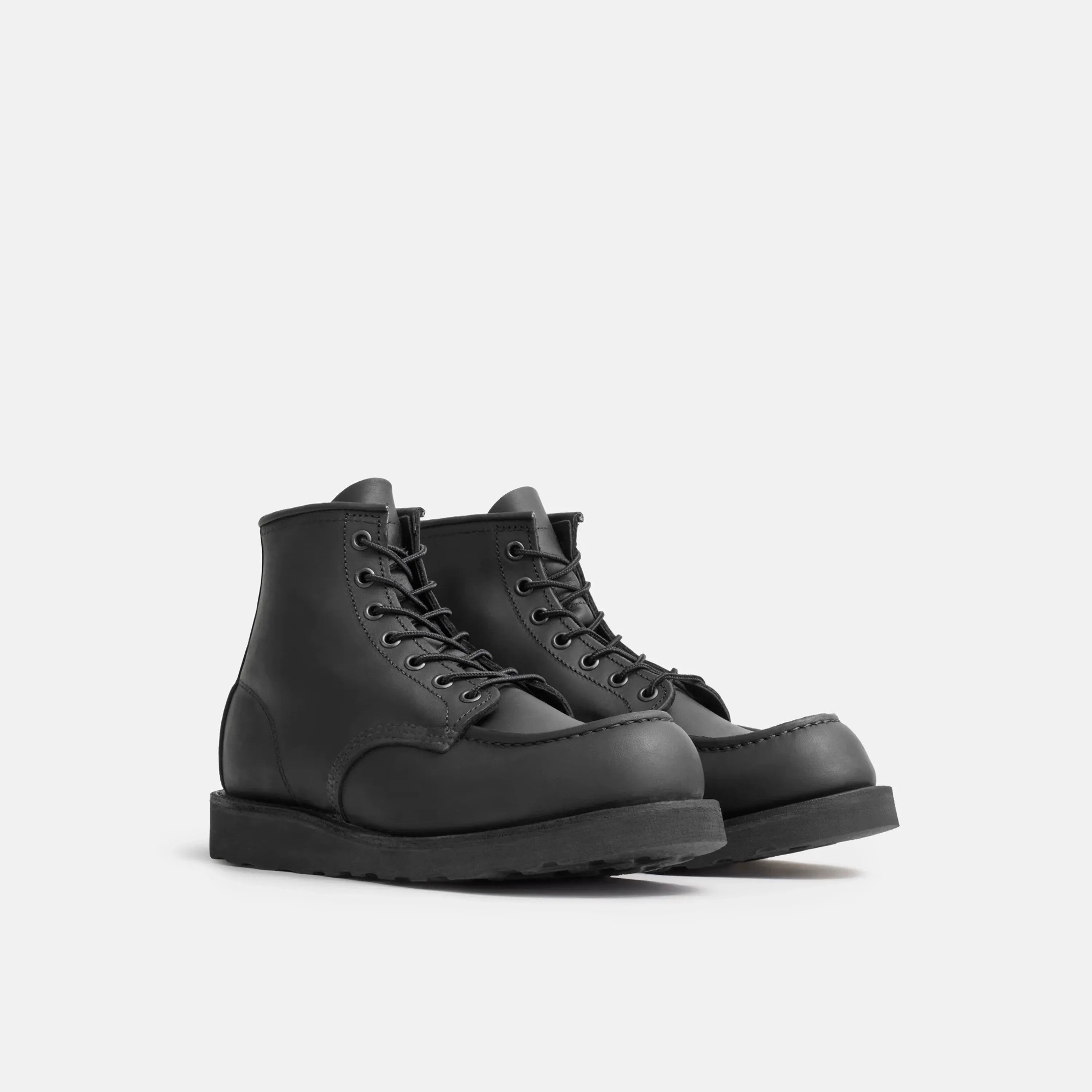 Red Wing Shoes Men / Classic Moc 6-Inch Boot in Black Leather 8074 | Red Wing Heritage