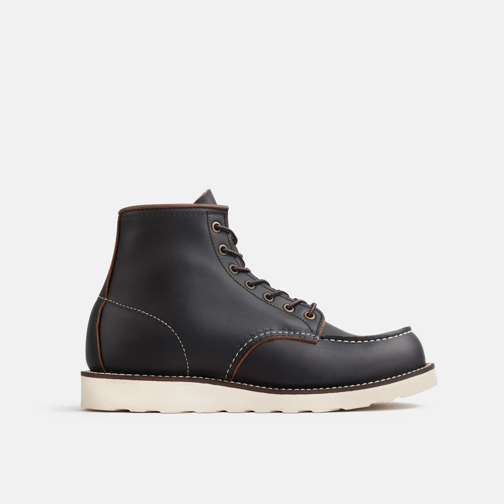 Red Wing Shoes Men / Classic Moc 6-Inch Boot in Black Leather 8849