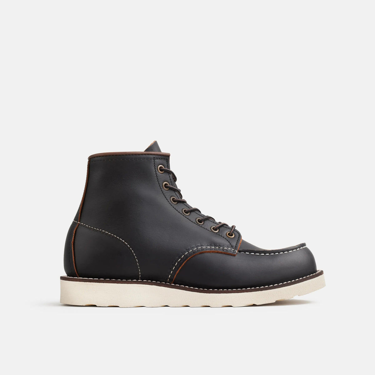 Red Wing Shoes Men / Classic Moc 6-Inch Boot in Black Leather 8849