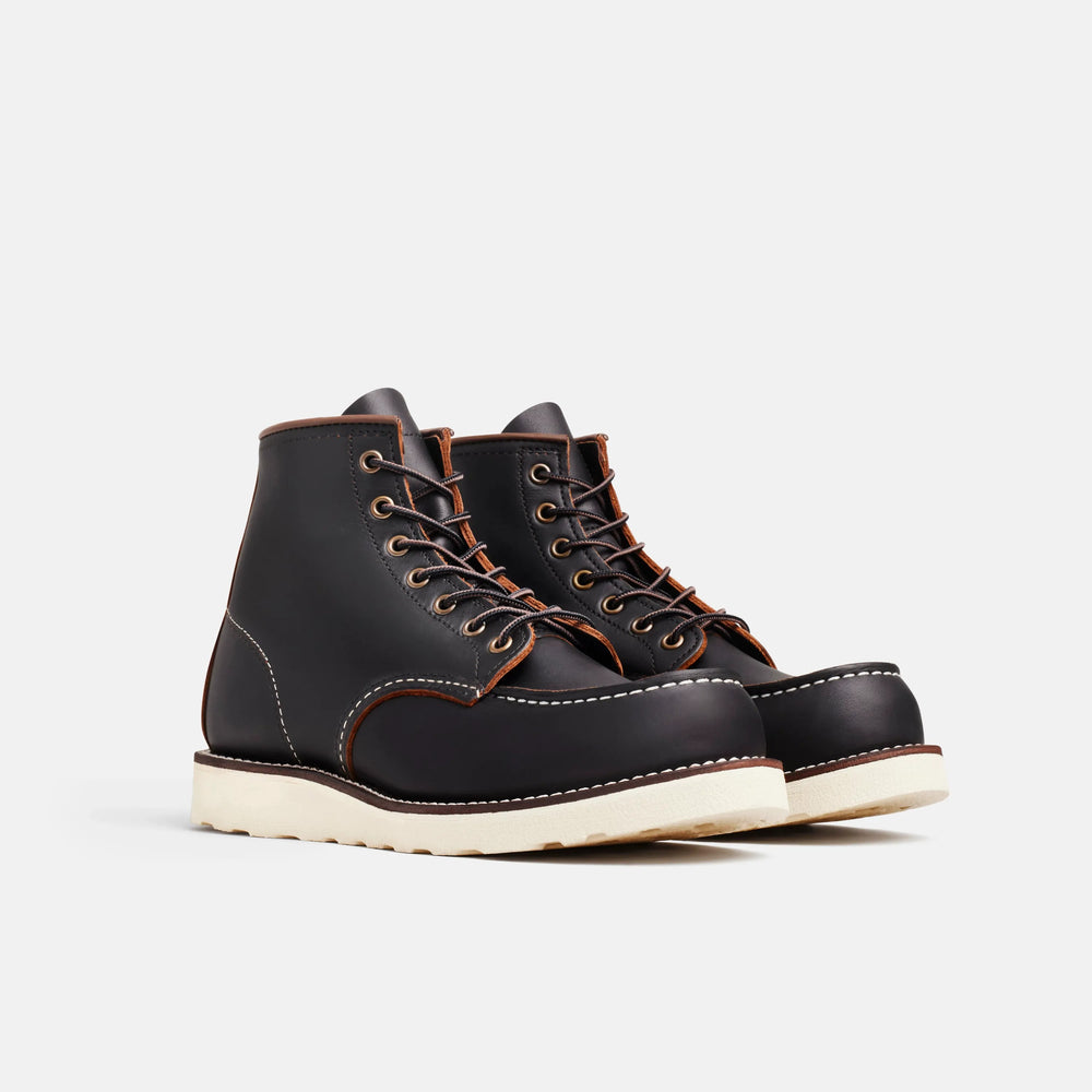 Red Wing Shoes Men / Classic Moc 6-Inch Boot in Black Leather 8849