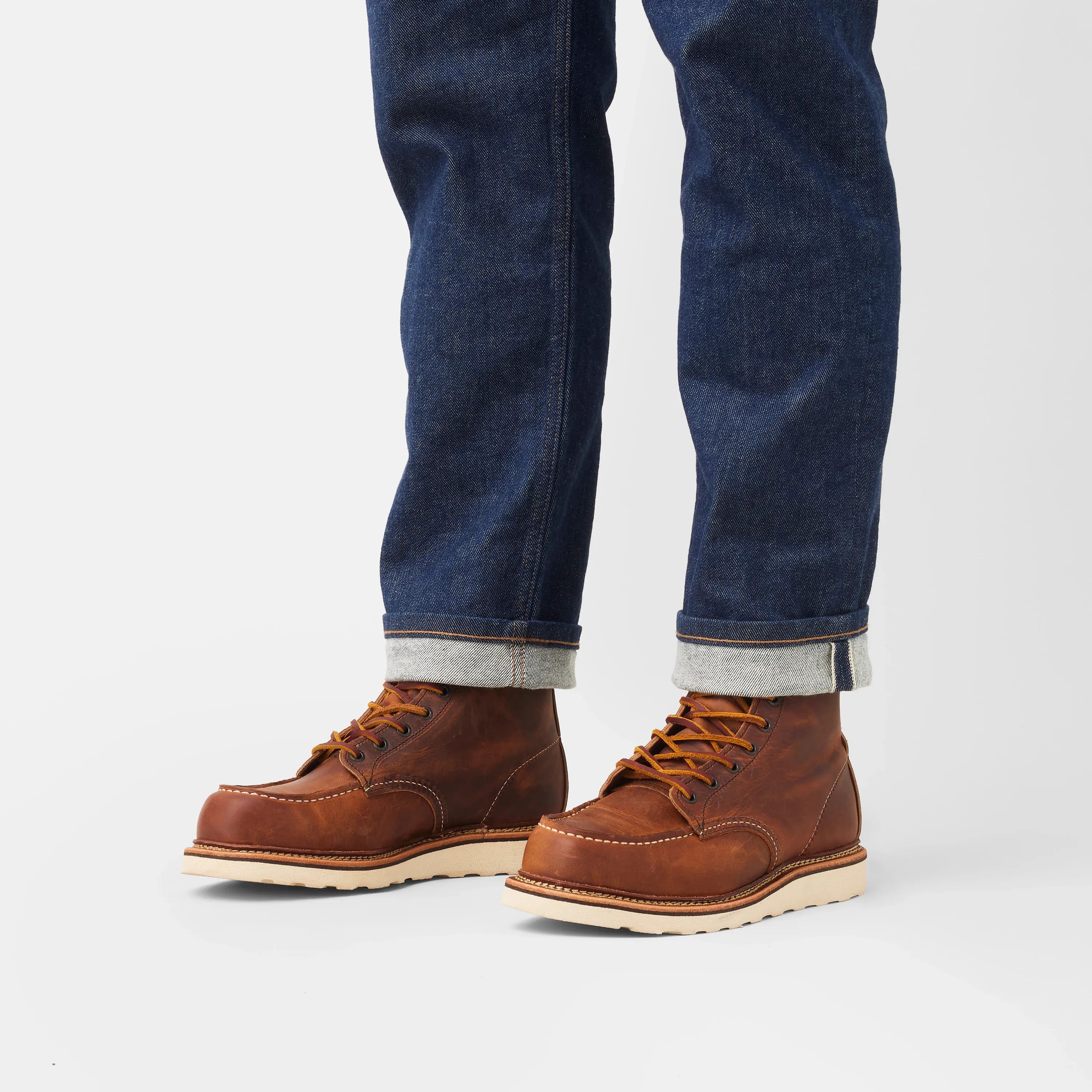 Red Wing Shoes Men|Apparel / Classic Moc 6-Inch Boot in Brown Leather 1907