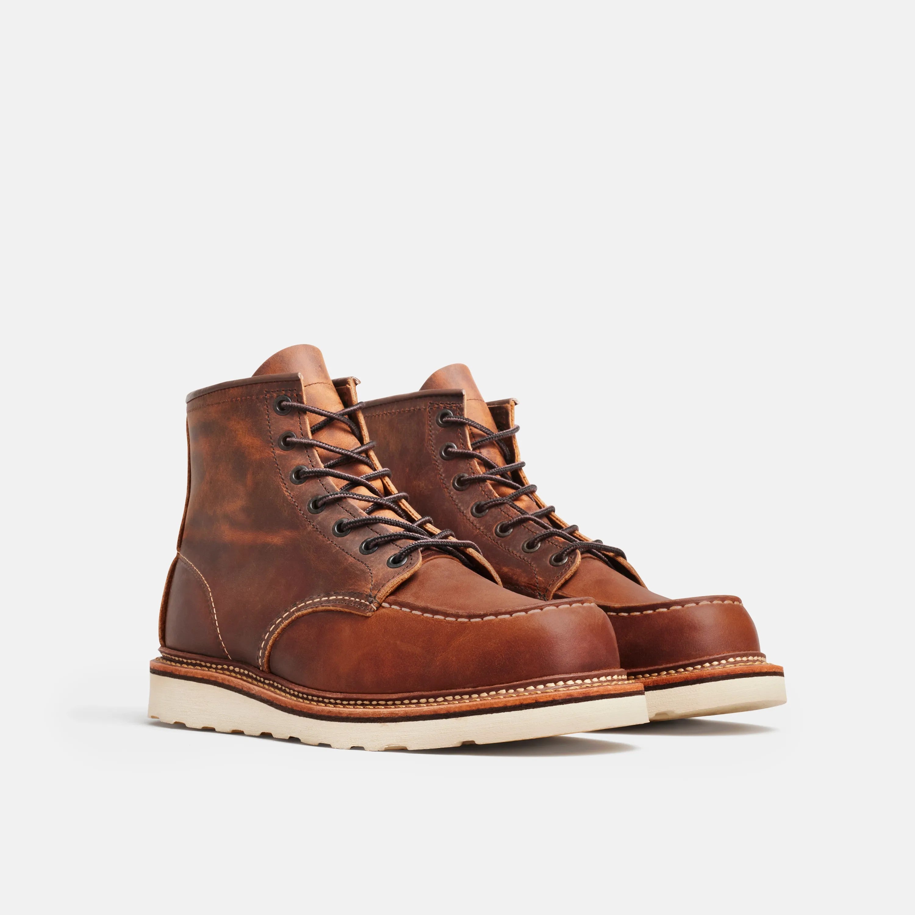 Red Wing Shoes Men|Apparel / Classic Moc 6-Inch Boot in Brown Leather 1907