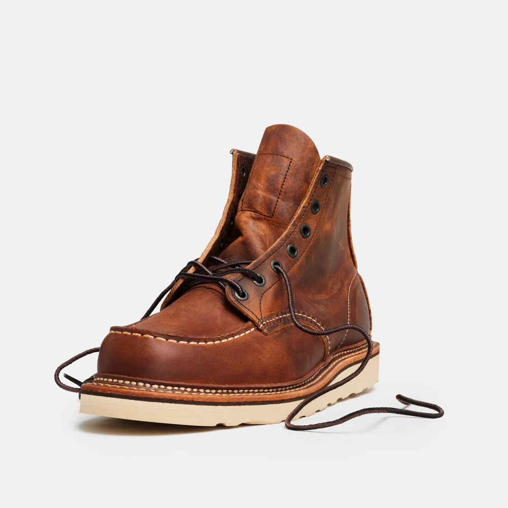 Red Wing Shoes Men|Apparel / Classic Moc 6-Inch Boot in Brown Leather 1907