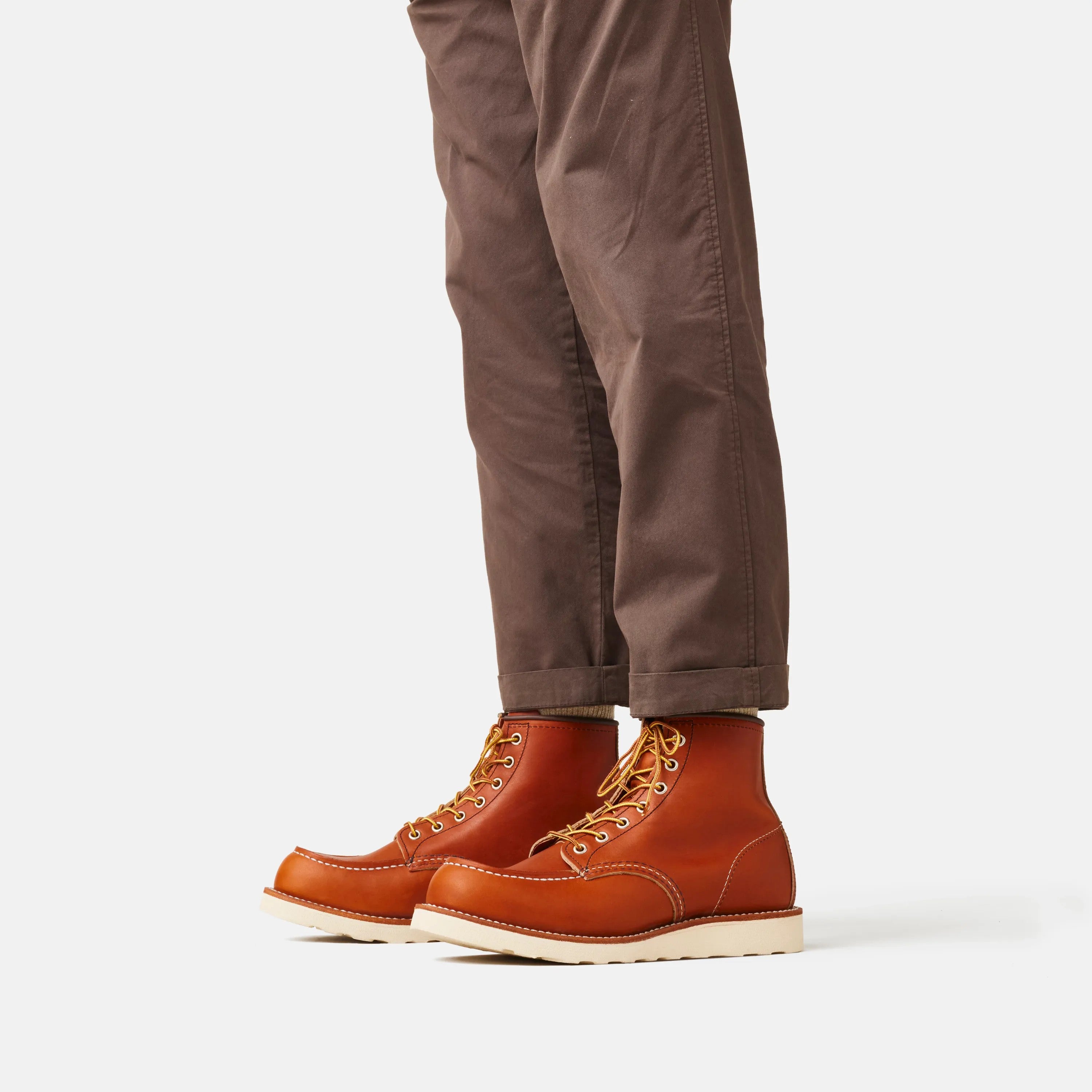 Red Wing Shoes Men|Apparel / Classic Moc 6-Inch Boot in Brown Leather 875