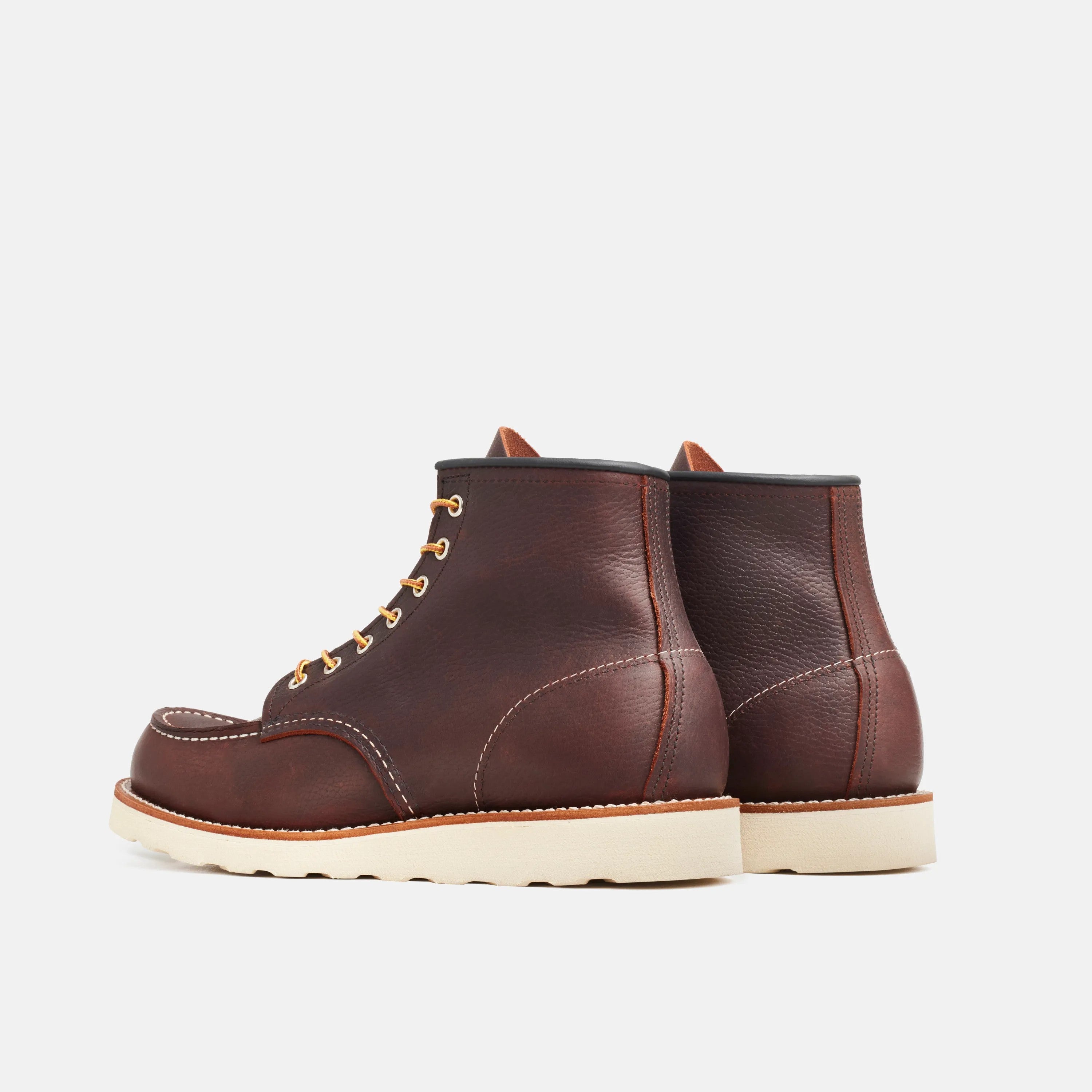 Red Wing Shoes Men / Classic Moc 6-Inch Boot in Dark Brown Leather 8138