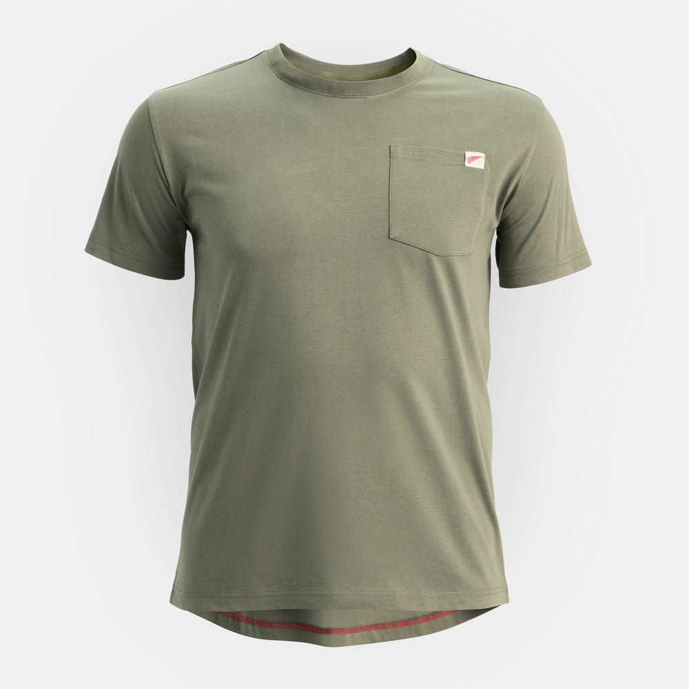 Red Wing Shoes Men|Apparel / Short Sleeve Pocket T-Shirt in Olive Green 98473