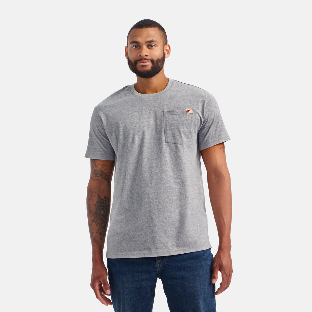 Red Wing Shoes Men|Apparel / Short Sleeve Pocket T-Shirt in Heather Gray 98469