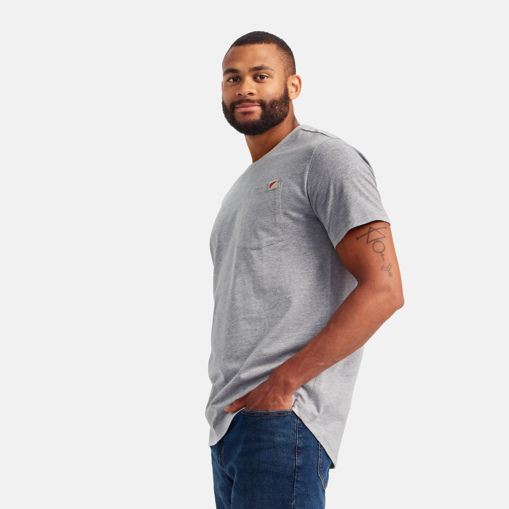 Red Wing Shoes Men|Apparel / Short Sleeve Pocket T-Shirt in Heather Gray 98469