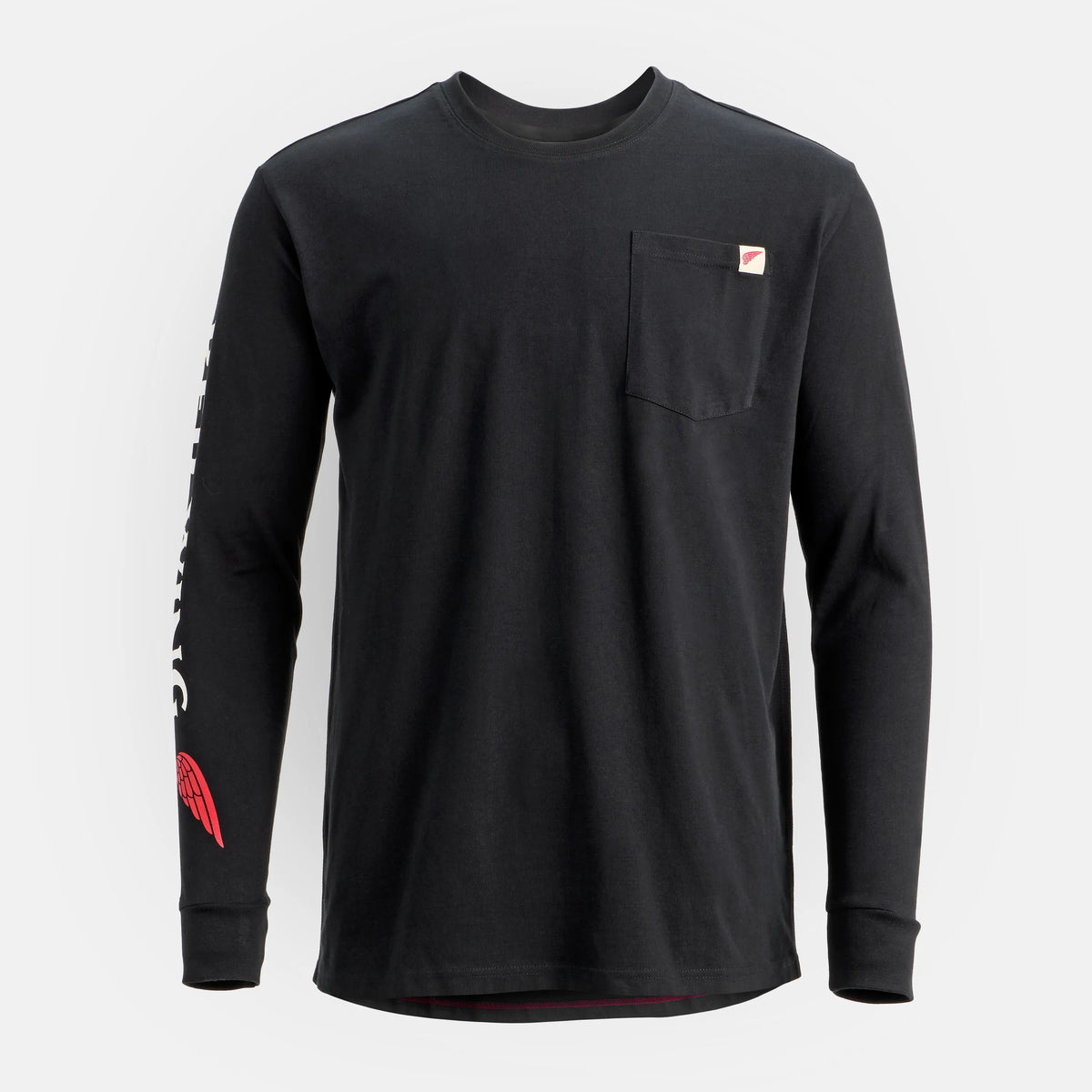 Red Wing Shoes Men|Apparel / Long Sleeve Classic Pocket Tee in Black 98474