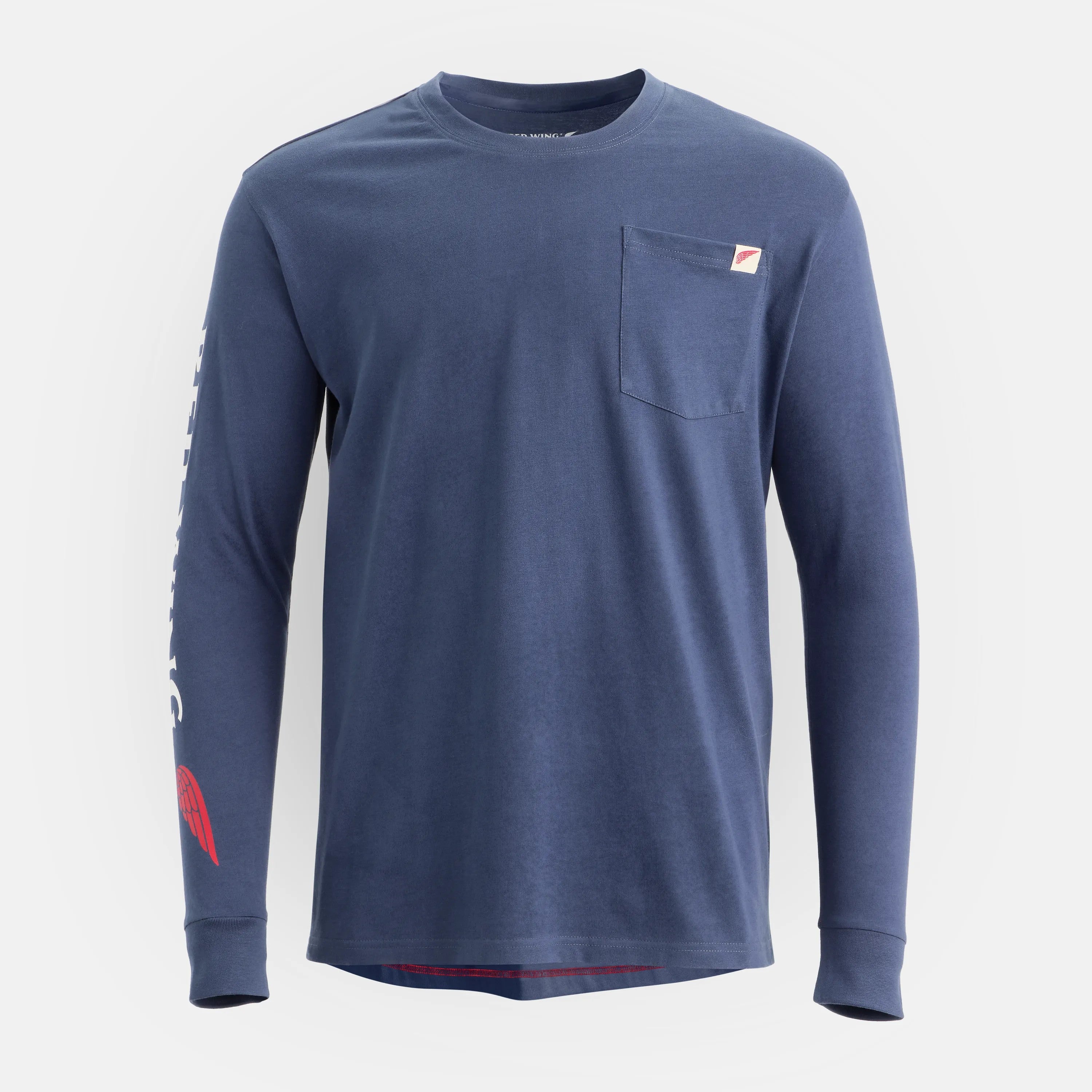 Red Wing Shoes Men|Apparel / Long Sleeve Classic Pocket Tee in Navy 98476