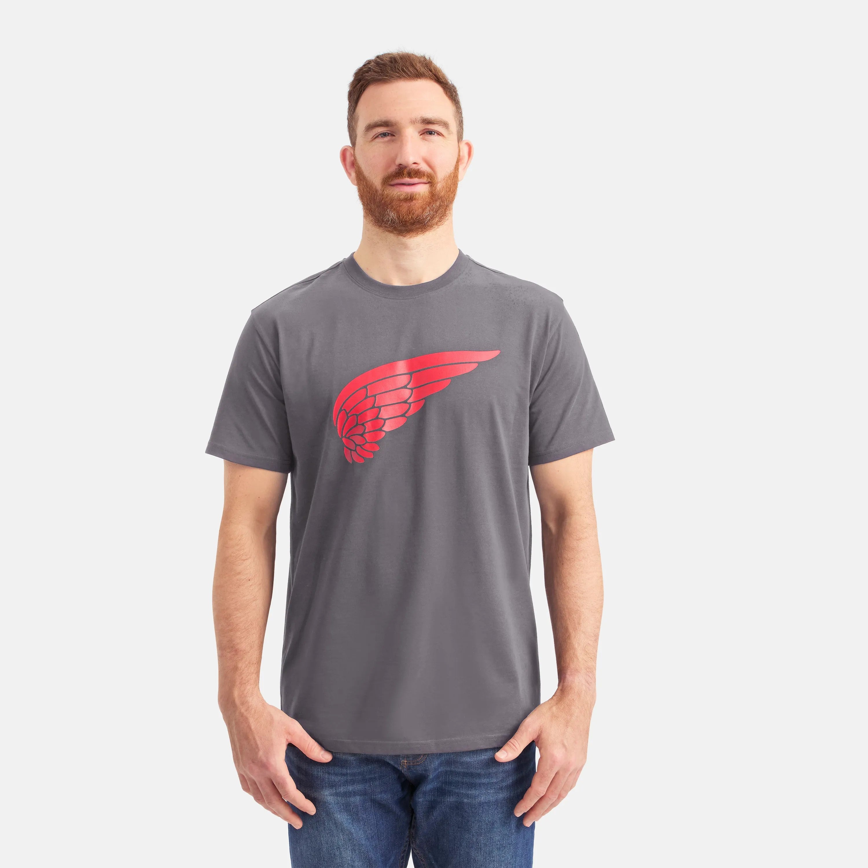 Red Wing Shoes Men|Apparel / Short Sleeve Classic Wing Tee in Dark Gray