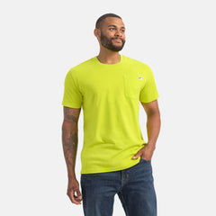 Red Wing Shoes Men|Apparel / Short Sleeve Pocket T-Shirt in Bright Green 98472