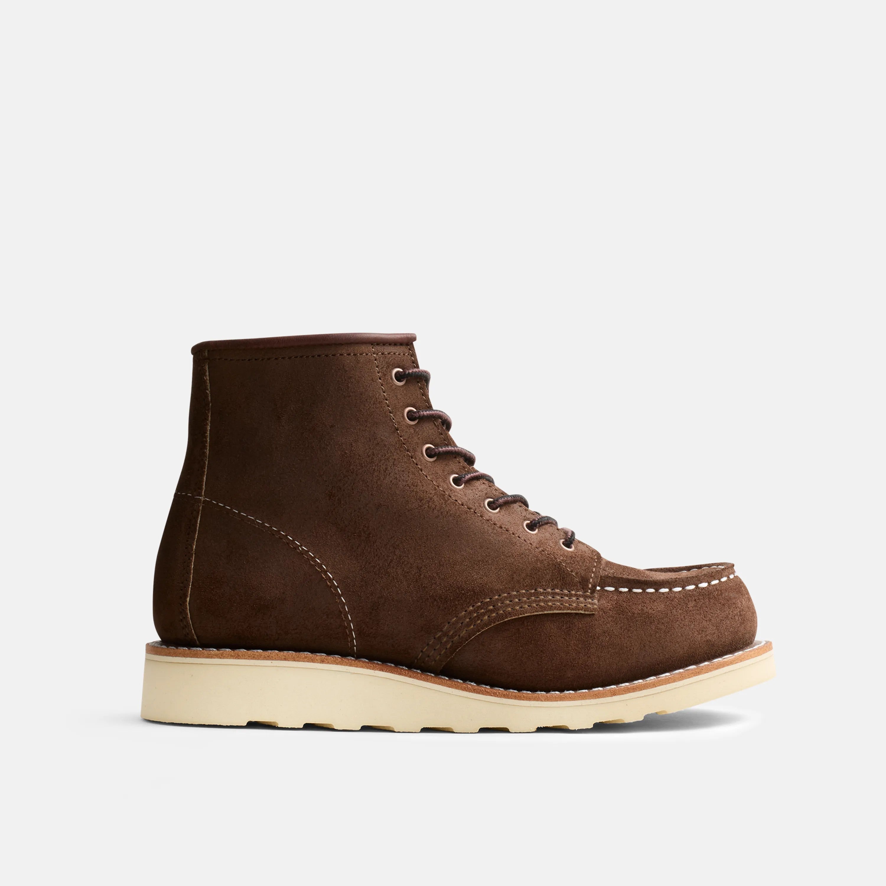Red Wing Shoes Women / Classic Moc 6-Inch Boot in Chocolate Muleskinner Leather 3476 | Red Wing Heritage