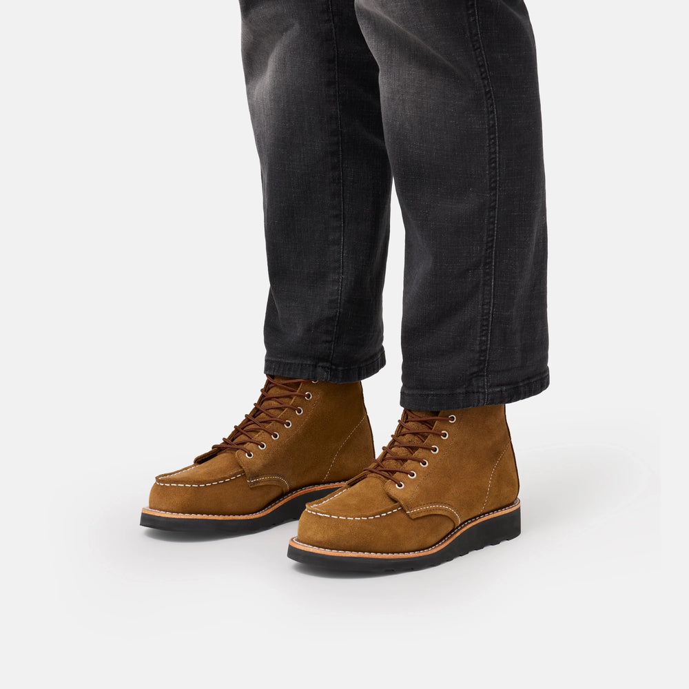 Red Wing Shoes Women / 6-Inch Classic Moc Short Boot in Olive Leather 3377 | Red Wing Heritage