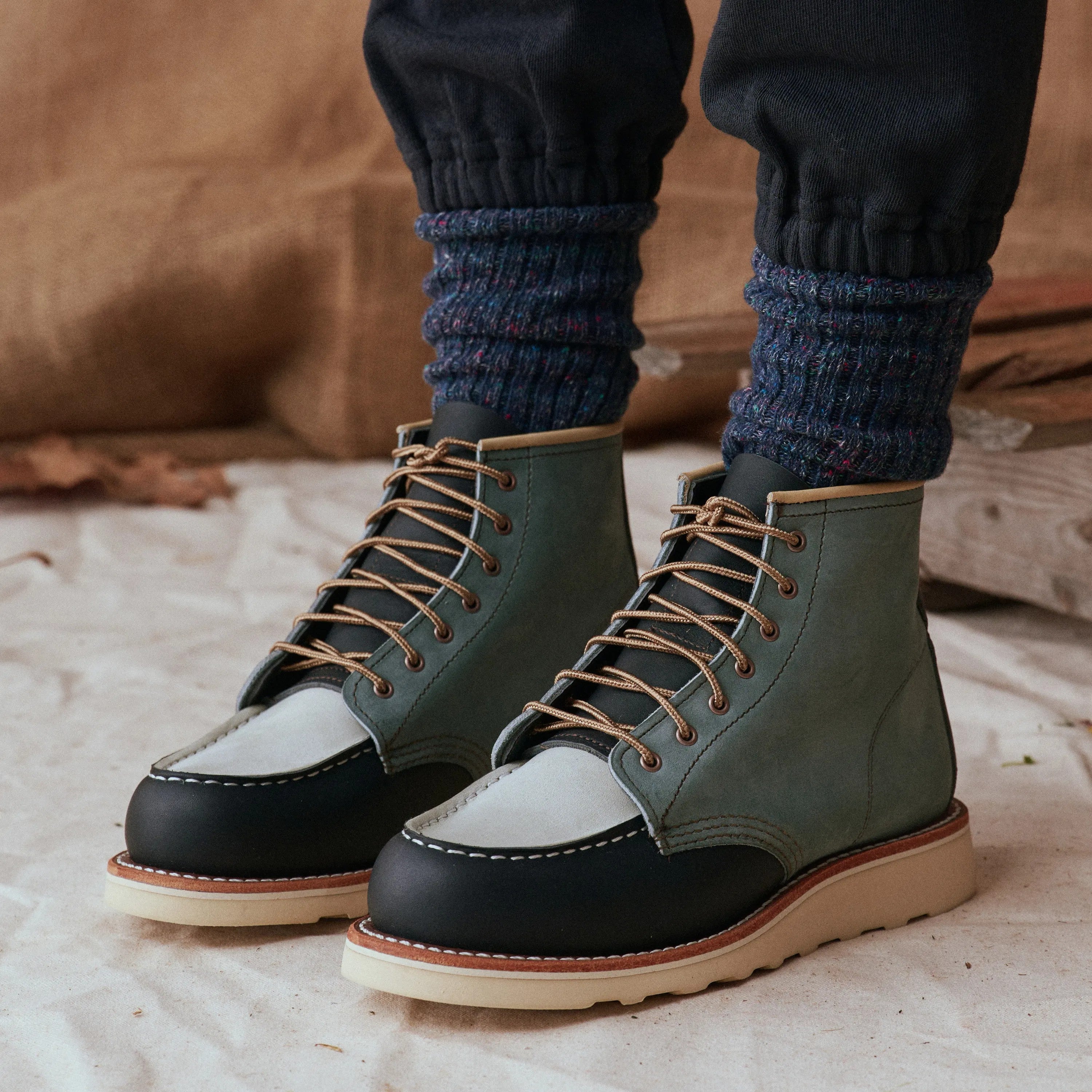 Red Wing Shoes Women / 6-Inch Classic Moc Short Boot in Multi Indigo 3466 | Red Wing Heritage