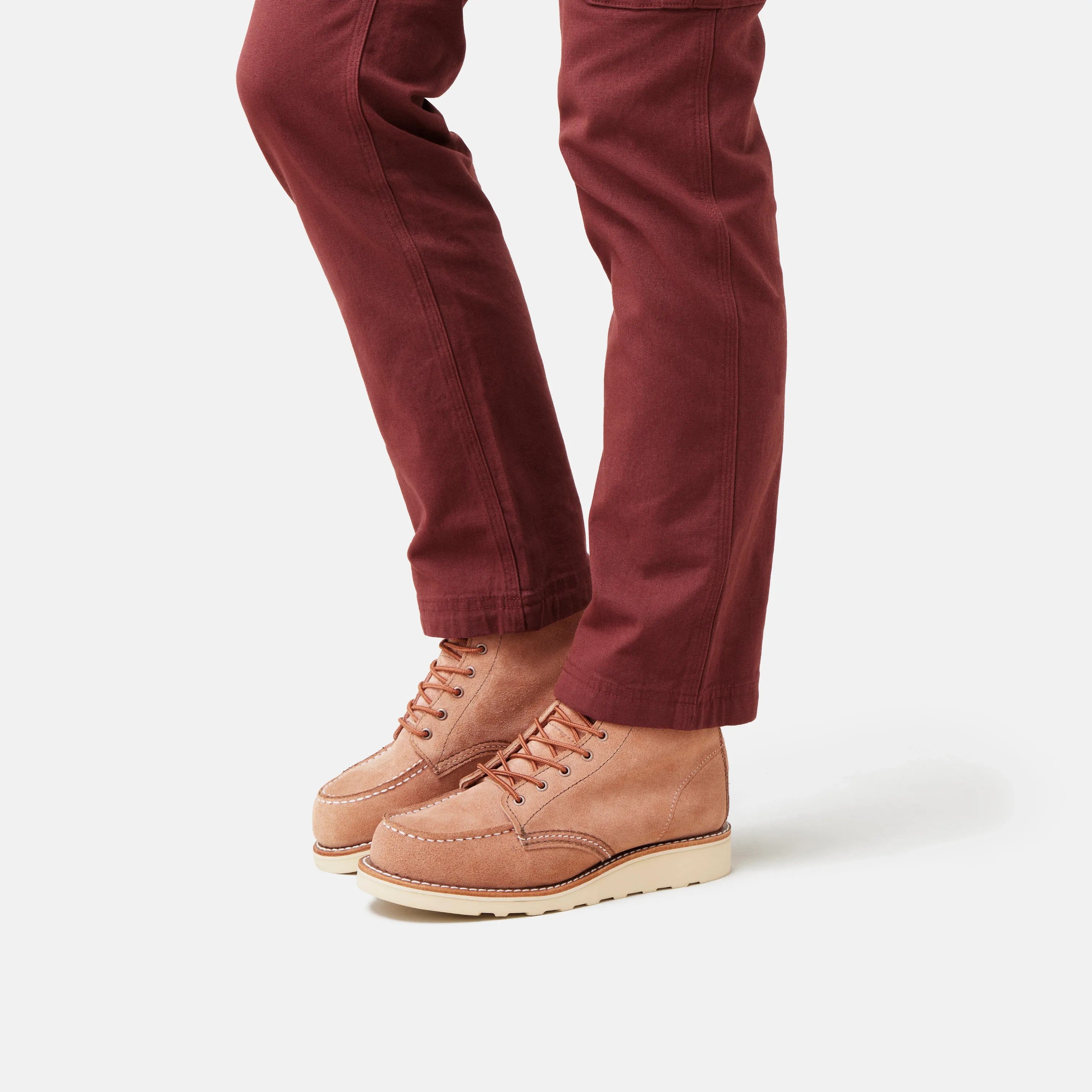 Red Wing Shoes Women|Apparel / 6-Inch Classic Moc Short Boot in Pink Leather 3328 | Red Wing Heritage