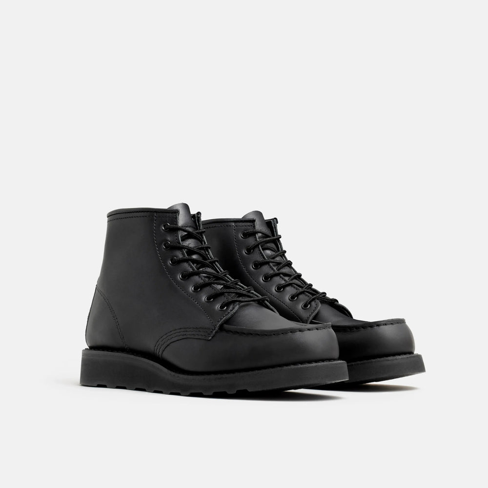 Red Wing Shoes Women / 6-Inch Classic Moc Short Boot in Black Leather 3380 | Red Wing Heritage