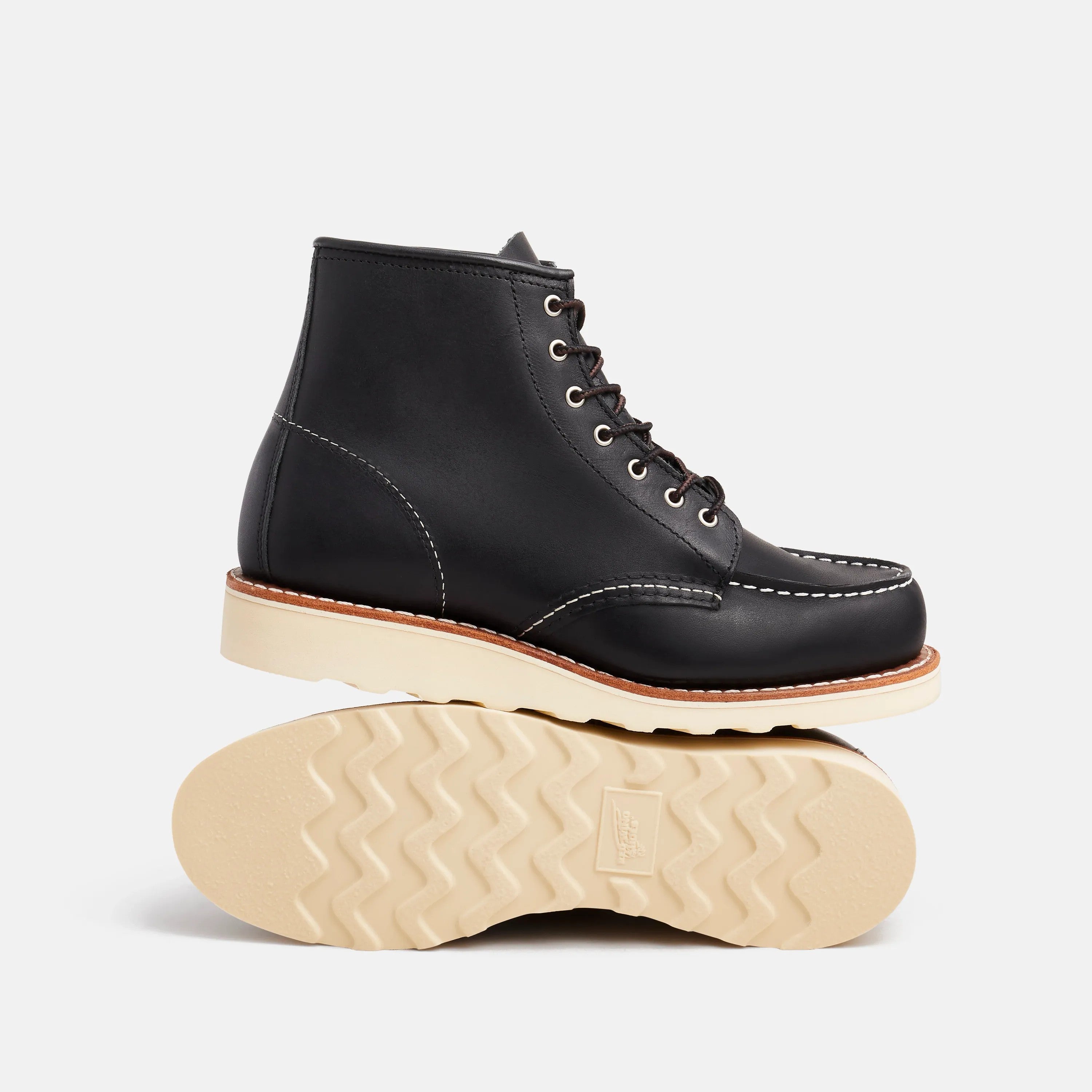 Red Wing Shoes Women|Apparel / 6-Inch Classic Moc Short Boot in Black Leather 3373 | Red Wing Heritage