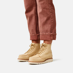 Red Wing Shoes Women / 6-Inch Classic Moc Short Boot in Cream Leather 3328 | Red Wing Heritage