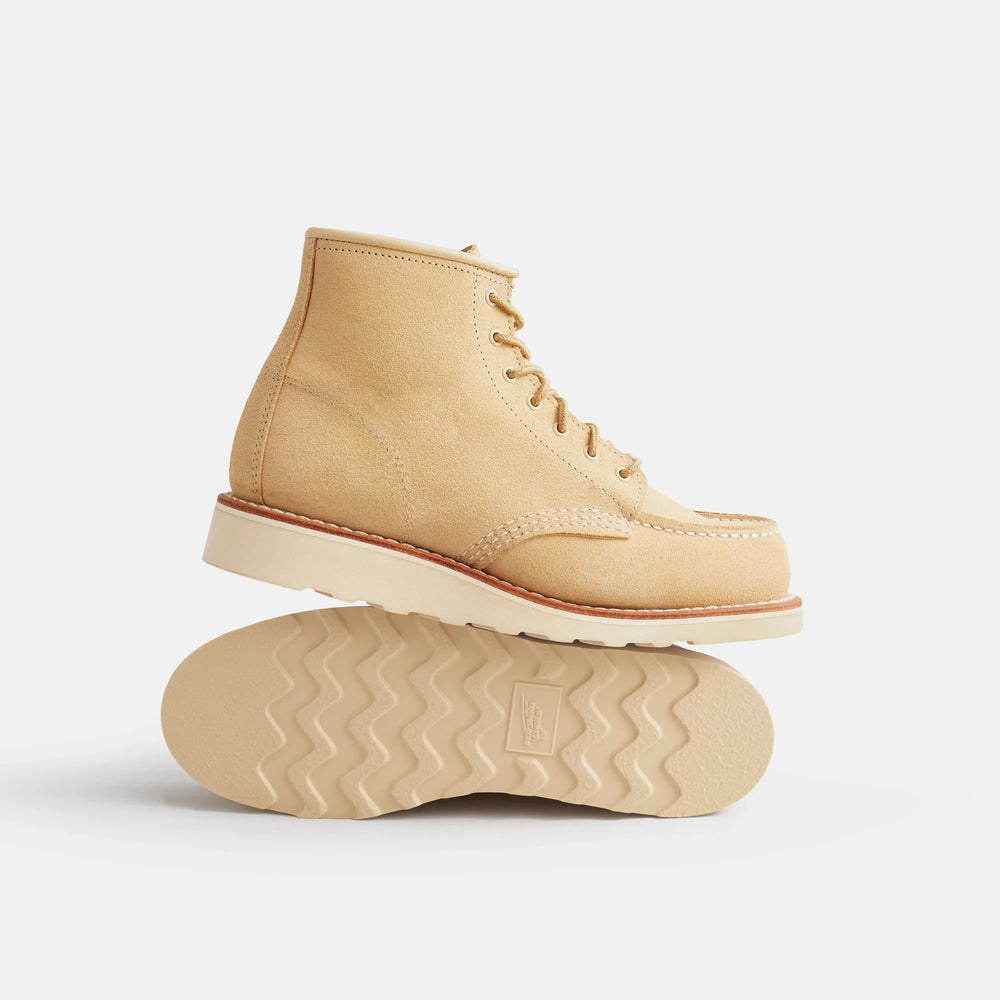 Red Wing Shoes Women / 6-Inch Classic Moc Short Boot in Cream Leather 3328 | Red Wing Heritage