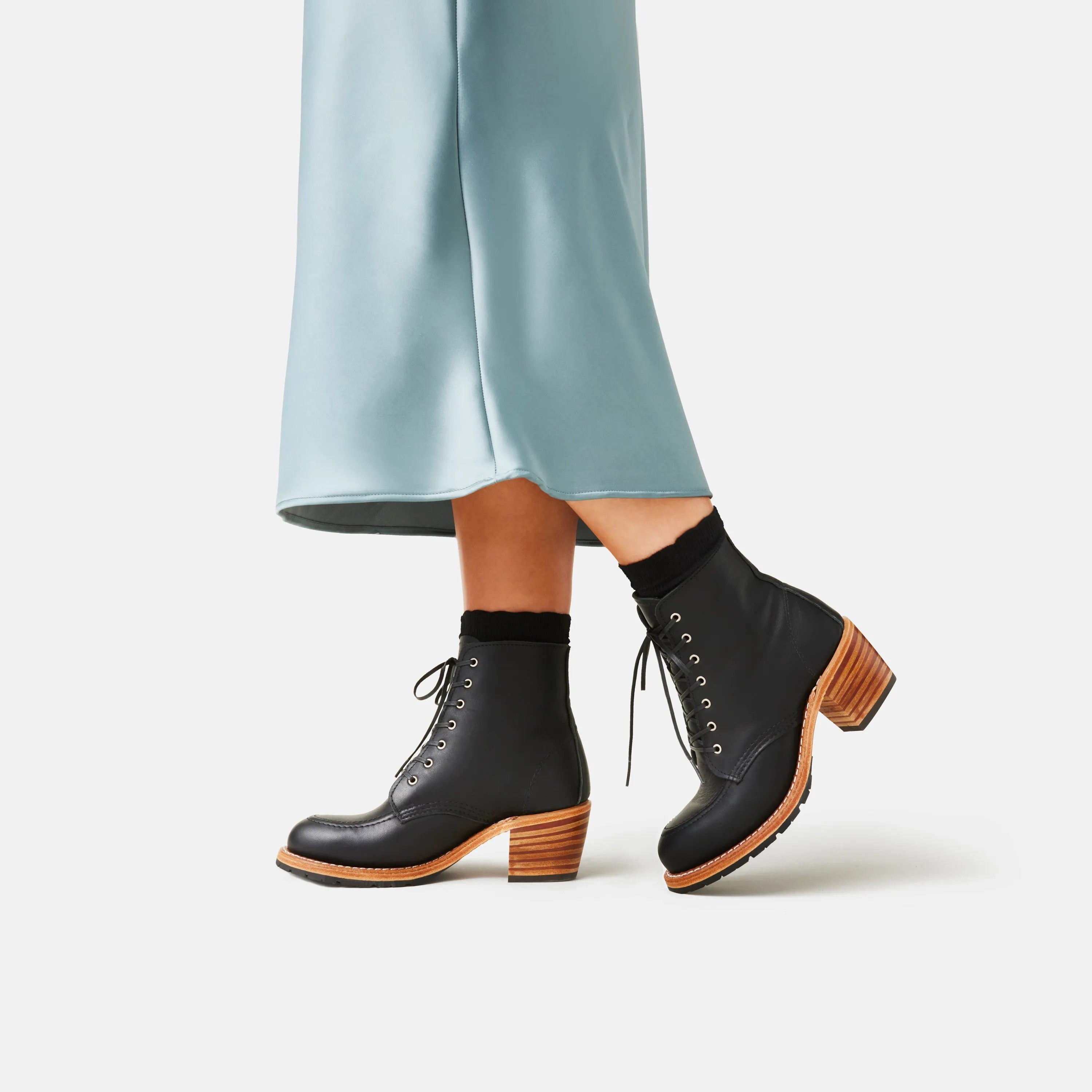 Red Wing Shoes Women|Apparel / Clara Heeled Boot in Black Leather 3405 | Red Wing Heritage