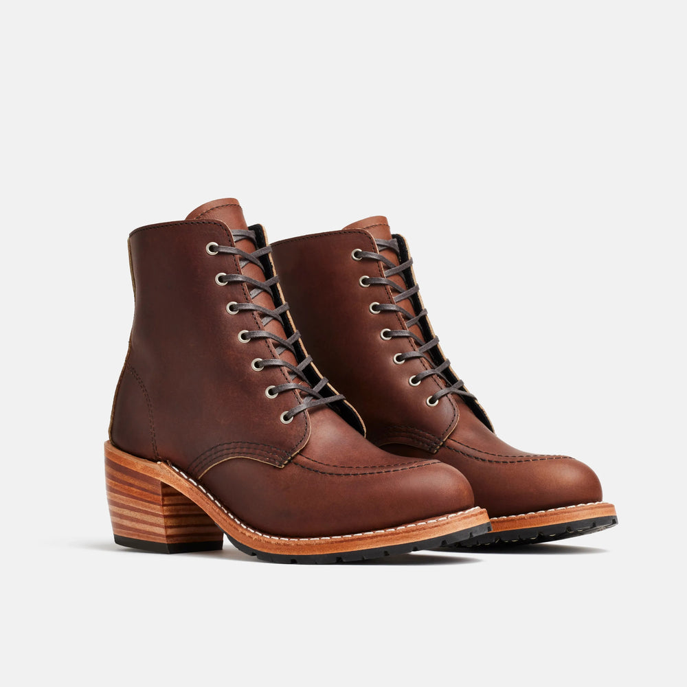 Red Wing Shoes Women / Clara Heeled Boot in Dark Brown Leather 3406