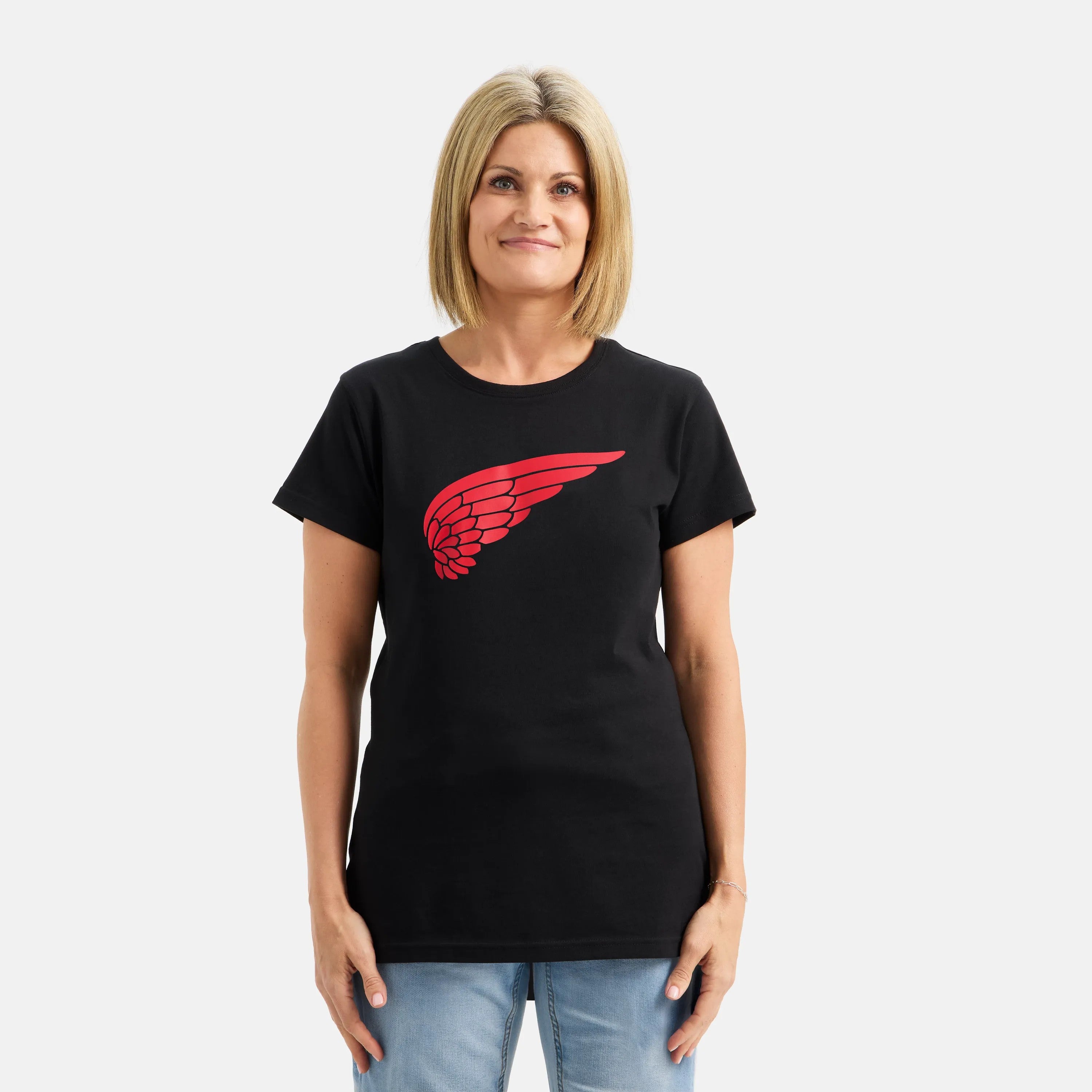 Red Wing Shoes Women|Apparel / Short Sleeve Classic Wing Tee in Black 98484