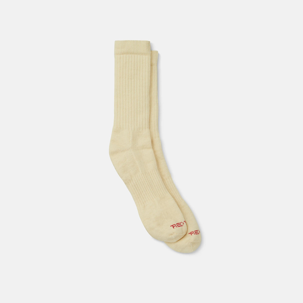Red Wing Shoes Apparel / Unisex Full Crew Socks in Cream | Red Wing Heritage 97675