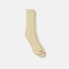 Red Wing Shoes Apparel / Unisex Full Crew Socks in Cream | Red Wing Heritage 97675