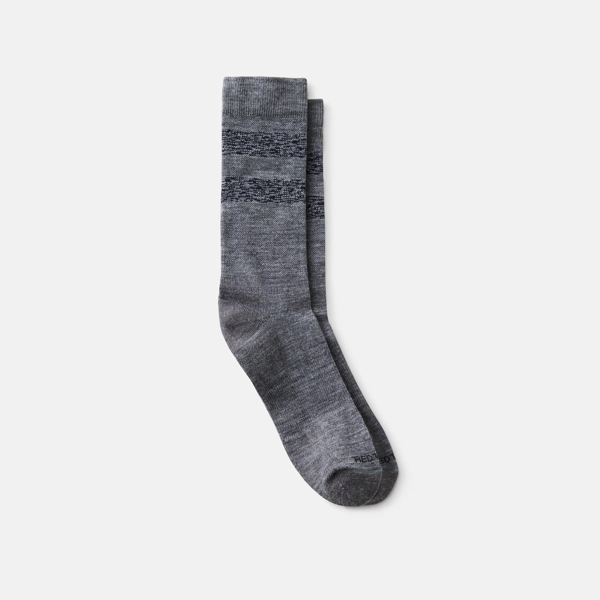 Red Wing Shoes Apparel / Unisex Wool Blend Striped Crew Socks in Gray/Navy | Red Wing Heritage 97677