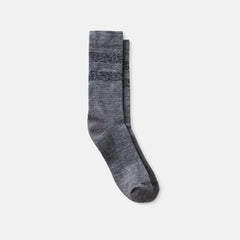 Red Wing Shoes Apparel / Unisex Wool Blend Striped Crew Socks in Gray/Navy | Red Wing Heritage 97677