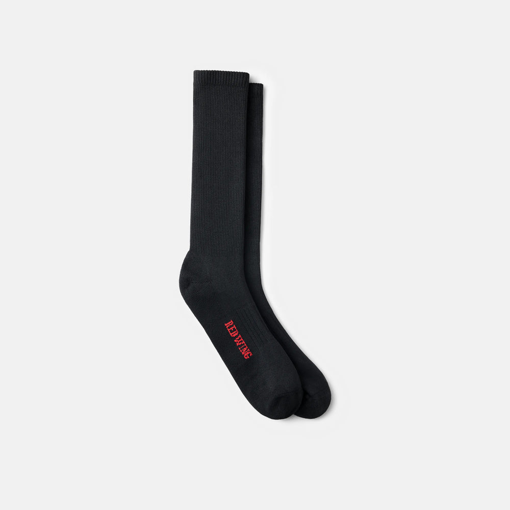 Red Wing Shoes Apparel / Unisex Breeze Nylon Crew Sock in Black 97305
