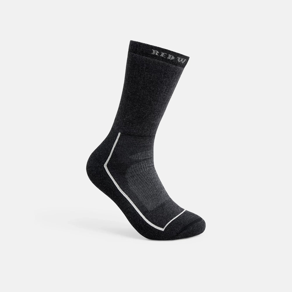 Red Wing Shoes Apparel / Unisex Steel-Toe Merino Wool Blend Crew Sock in Black 97394