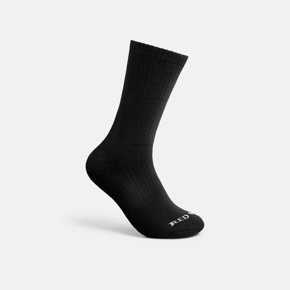 Red Wing Shoes Apparel / Unisex Cotton Blend Crew Sock in Black 97266