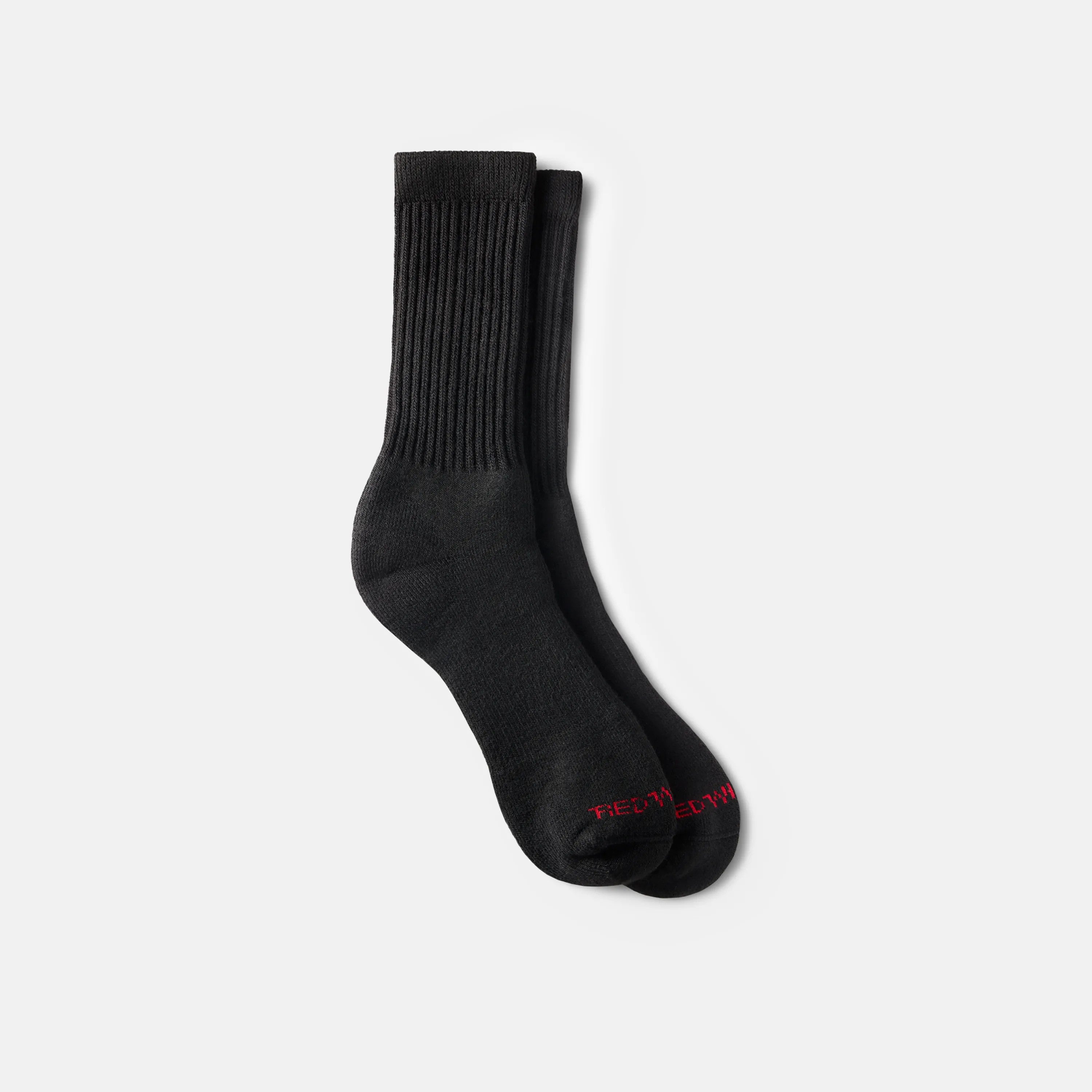 Red Wing Shoes Apparel / Unisex Acrylic Blend Crew Sock in Black 97308